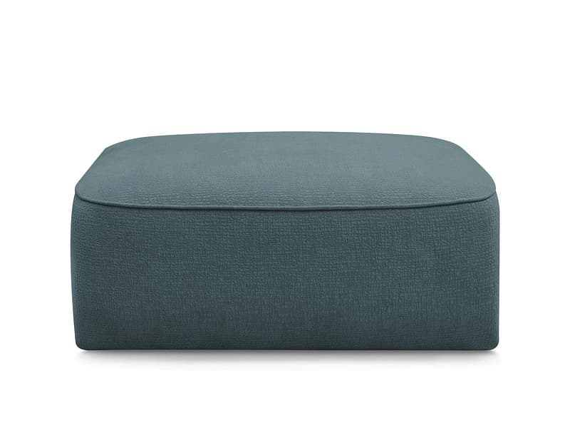 Hocker BOBOCHIC LEOPOLD 90x96x42cm stoff mit textur dunkelblau