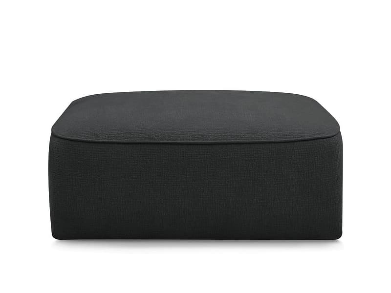 Hocker BOBOCHIC LEOPOLD 90x96x42cm stoff mit textur schwarz