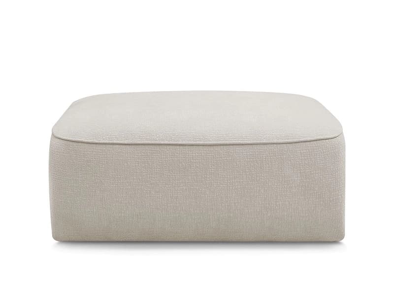 Hocker BOBOCHIC LEOPOLD 90x96x42cm stoff mit textur beige