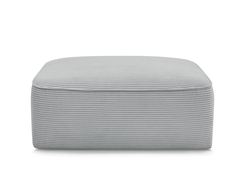 Hocker BOBOCHIC LEOPOLD 90x96x42cm cord-stoff hellgrau