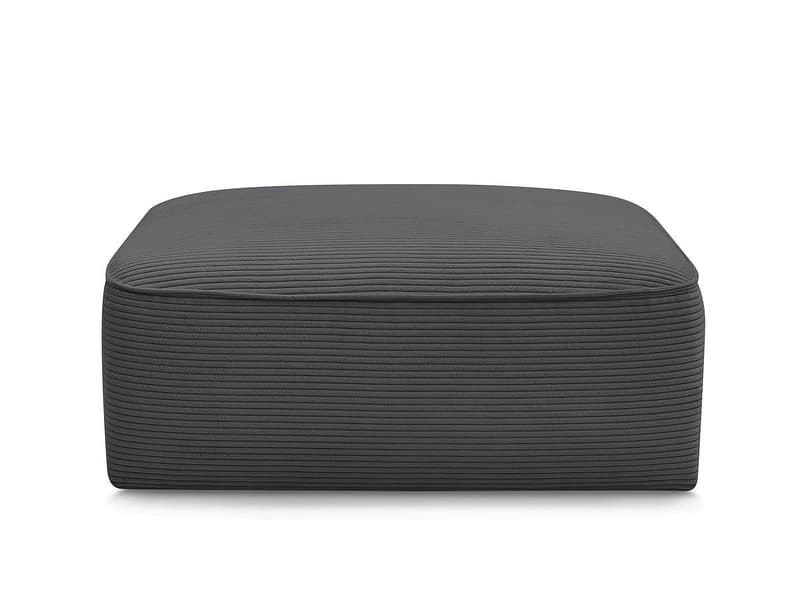 Hocker BOBOCHIC LEOPOLD 90x96x42cm cord-stoff dunkelgrau
