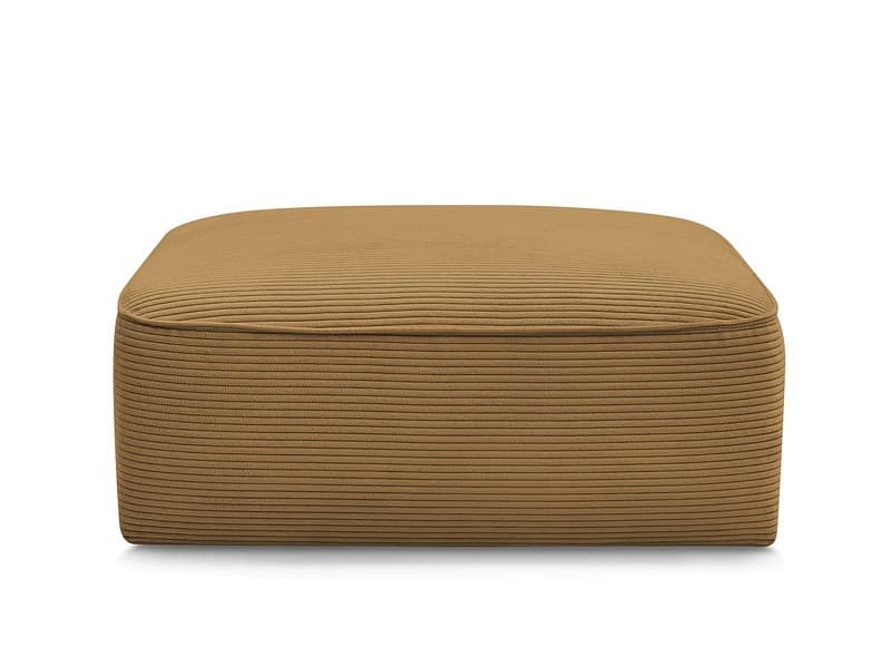 Hocker BOBOCHIC LEOPOLD 90x96x42cm cord-stoff gelb