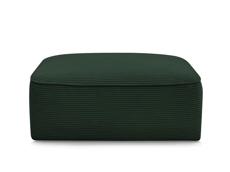 Hocker BOBOCHIC LEOPOLD 90x96x42cm cord-stoff dunkelgrün