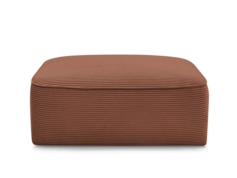 Hocker BOBOCHIC LEOPOLD 90x96x42cm cord-stoff orange