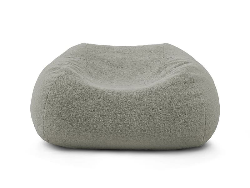 Hocker BOBOCHIC MERIBEL 70x120x60cm boucle-stoff hellgrau