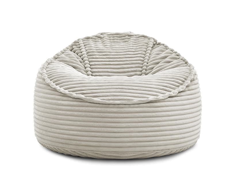 Hocker BOBOCHIC SOCRATE 106x106x79cm cord-stoff beige