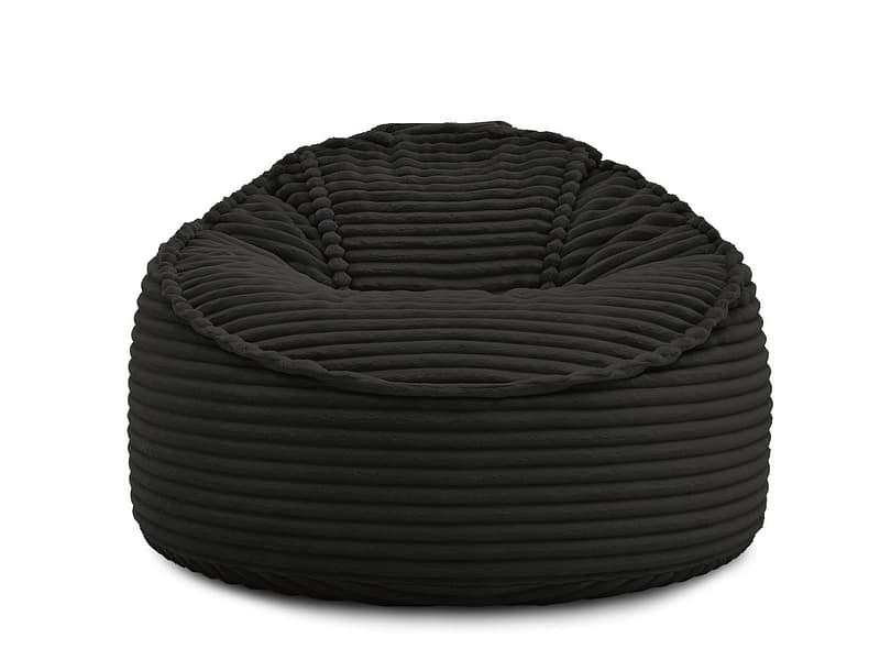 Hocker BOBOCHIC SOCRATE 106x106x79cm cord-stoff schwarz