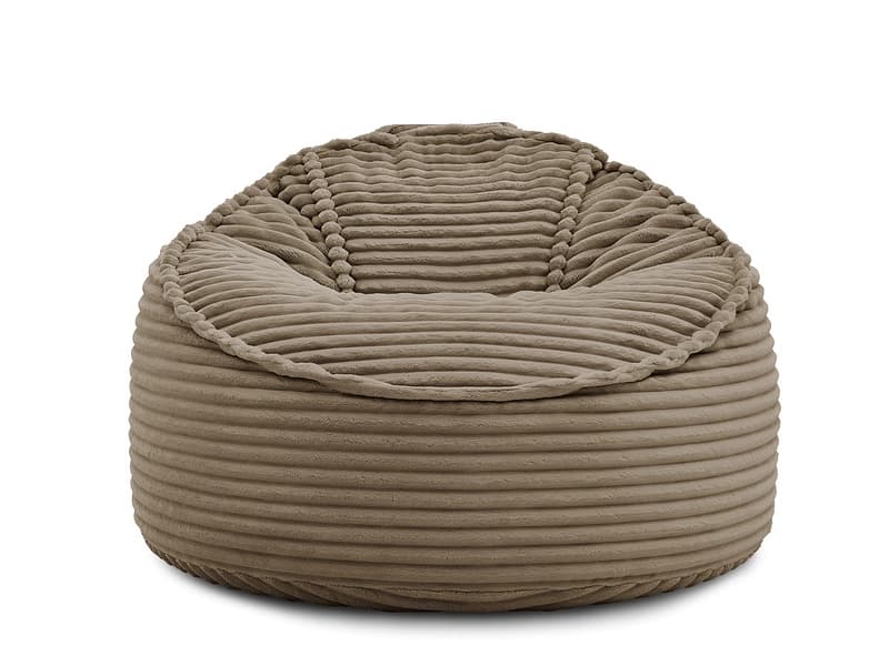 Hocker BOBOCHIC SOCRATE 106x106x79cm cord-stoff taupe