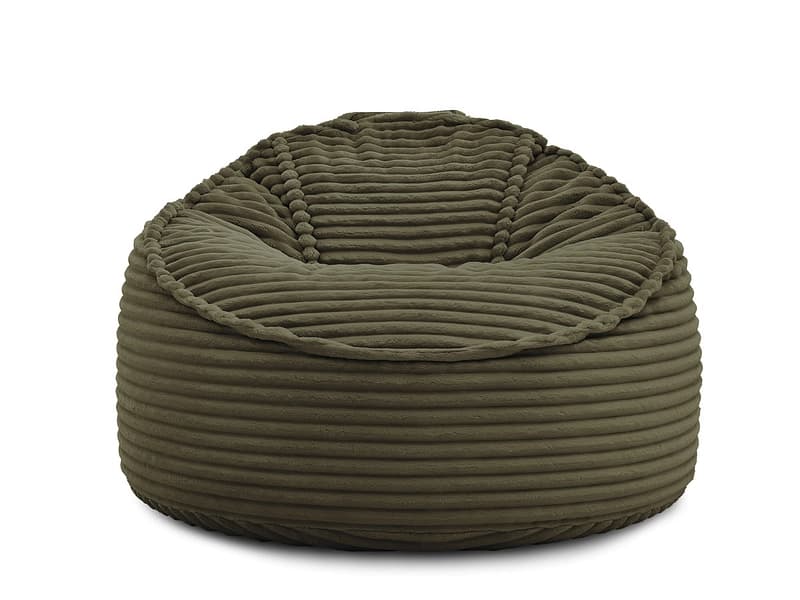 Hocker BOBOCHIC SOCRATE 106x106x79cm cord-stoff grün