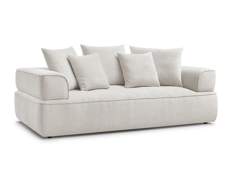 3er Sofa BOBOCHIC WHESLEY Stoff beige