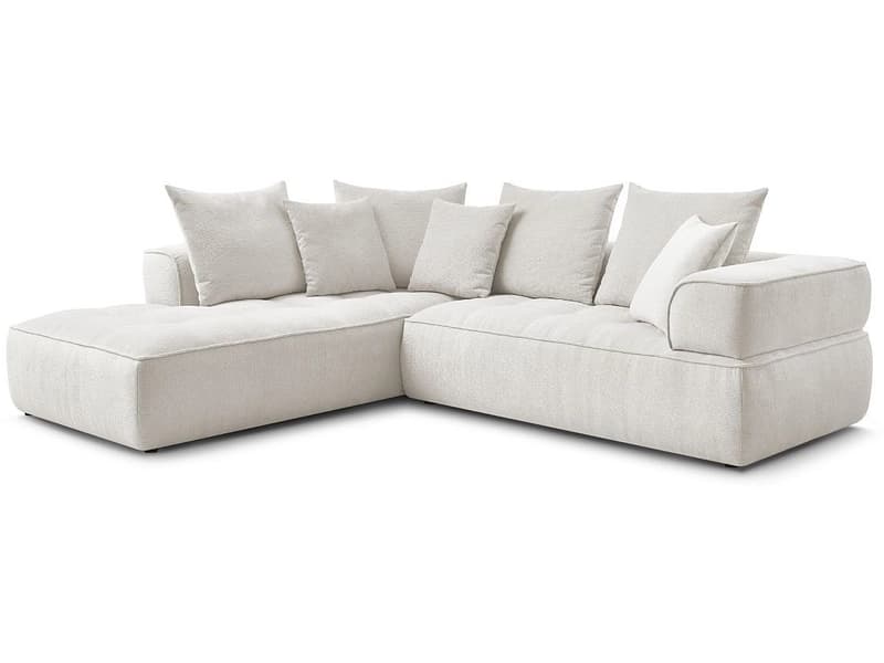 Ecksofa BOBOCHIC WHESLEY Stoff beige