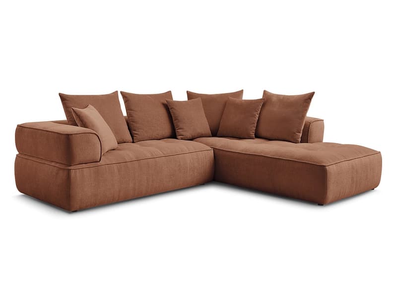Ecksofa BOBOCHIC WHESLEY Stoff orange