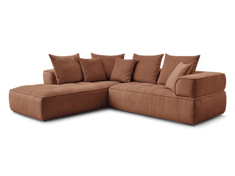 Ecksofa BOBOCHIC WHESLEY Stoff orange