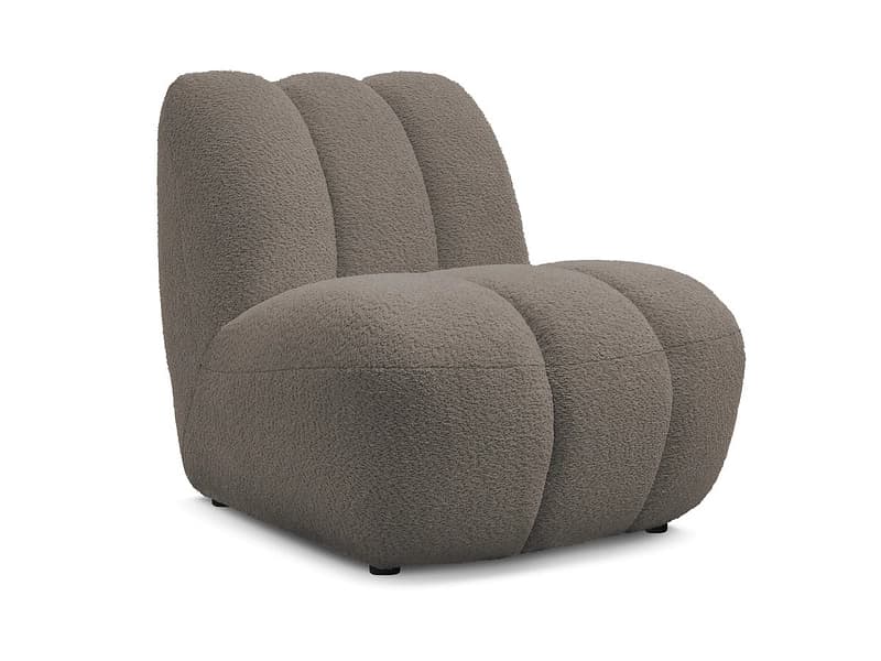 Sessel BOBOCHIC JANISSAIRE Boucle-Stoff taupe