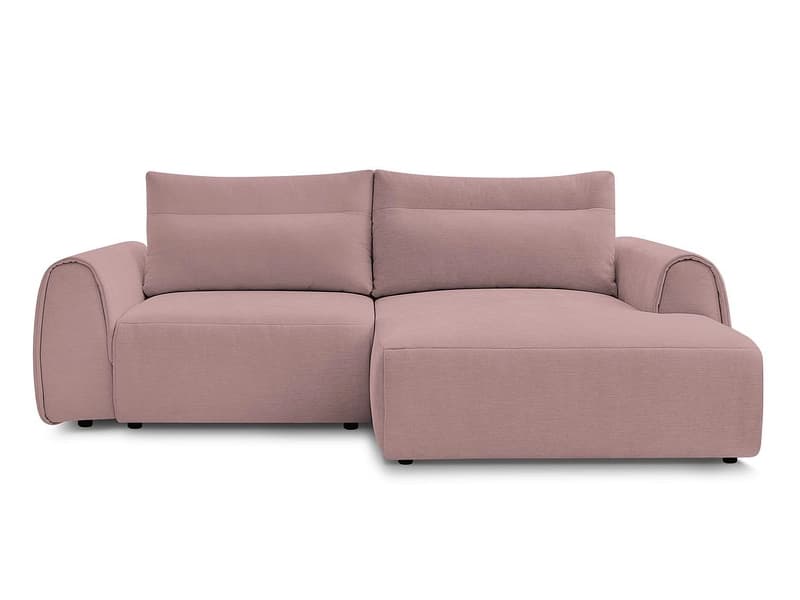 Ecksofa BOBOCHIC ADEN Stoff rosa