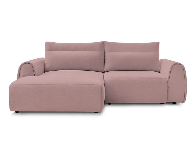 Ecksofa BOBOCHIC ADEN Stoff rosa