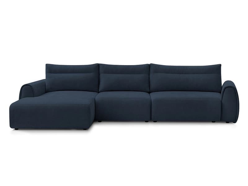 Ecksofa BOBOCHIC ADEN Stoff dunkelblau