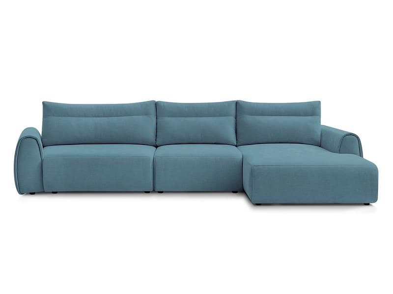 Ecksofa BOBOCHIC ADEN Stoff hellblau