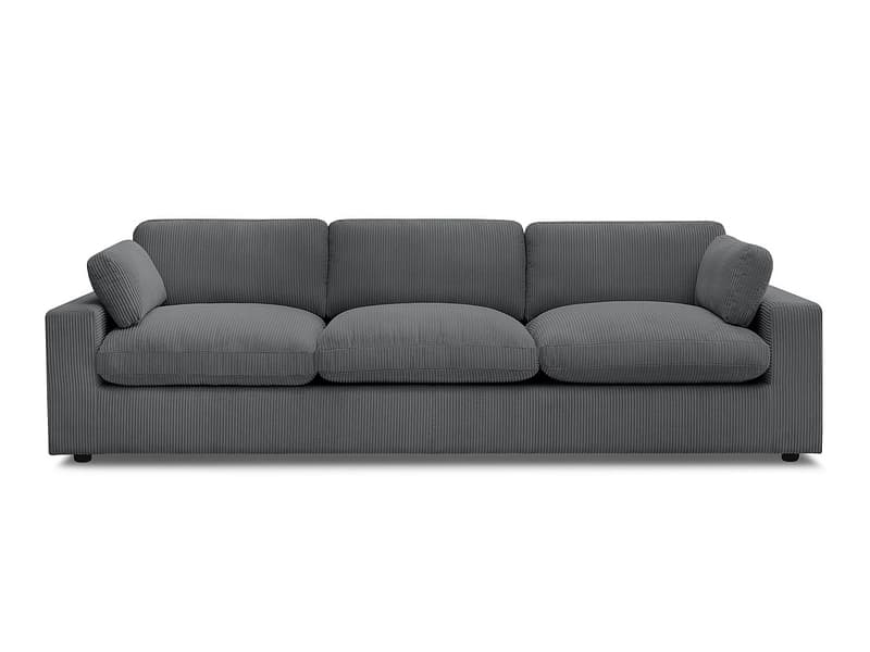 Sofa BOBOCHIC BELAIR Cord-Stoff dunkelgrau