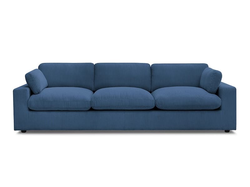 Sofa BOBOCHIC BELAIR Cord-Stoff dunkelblau