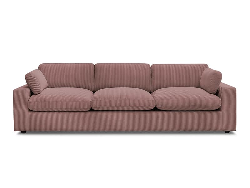 Sofa BOBOCHIC BELAIR Cord-Stoff rosa
