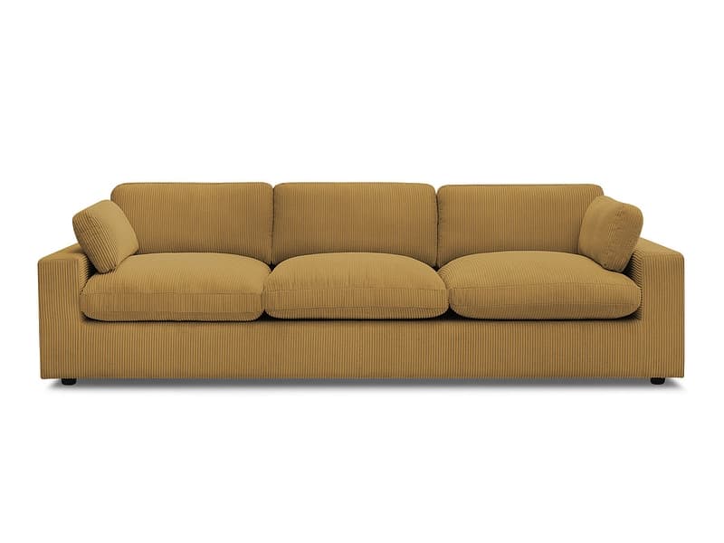 Sofa BOBOCHIC BELAIR Cord-Stoff gelb