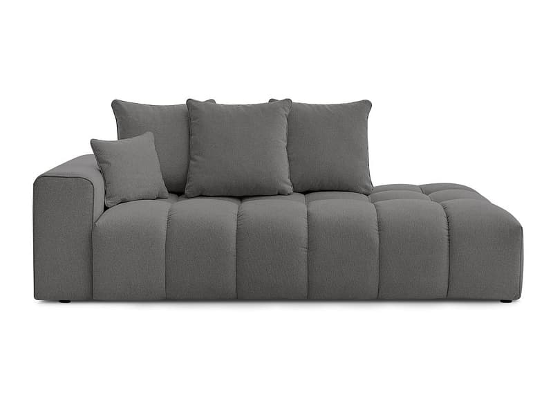 3er Sofa BOBOCHIC MONT-BLANC Stoff chiniert dunkelgrau