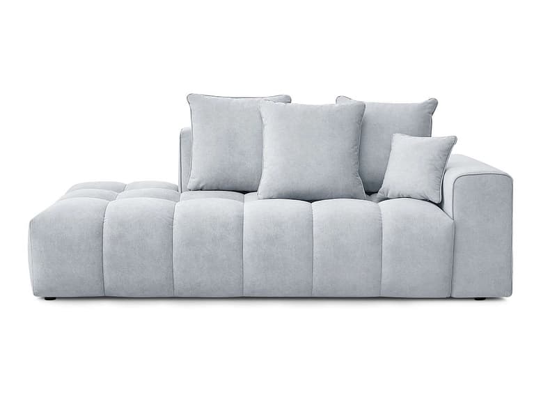3er Sofa BOBOCHIC MONT-BLANC Samt hellgrau
