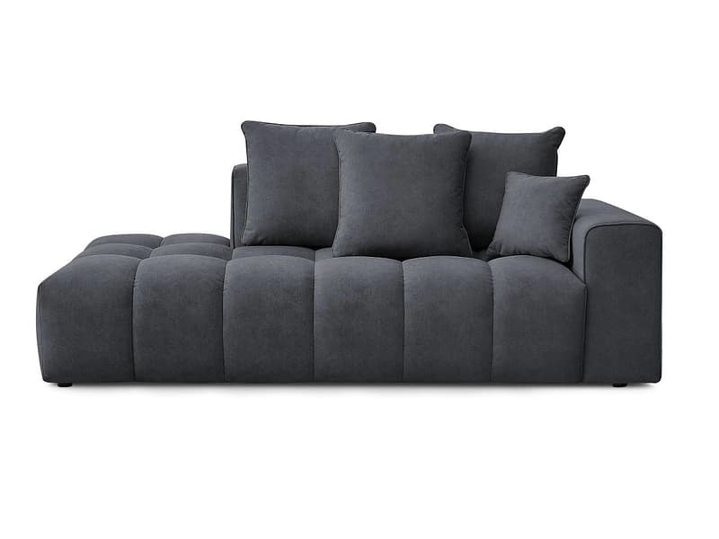 3er Sofa BOBOCHIC MONT-BLANC Samt dunkelgrau