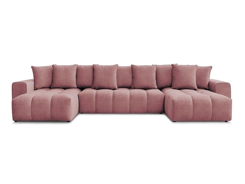 Wohnlandschaft BOBOCHIC MONT-BLANC Samt rosa