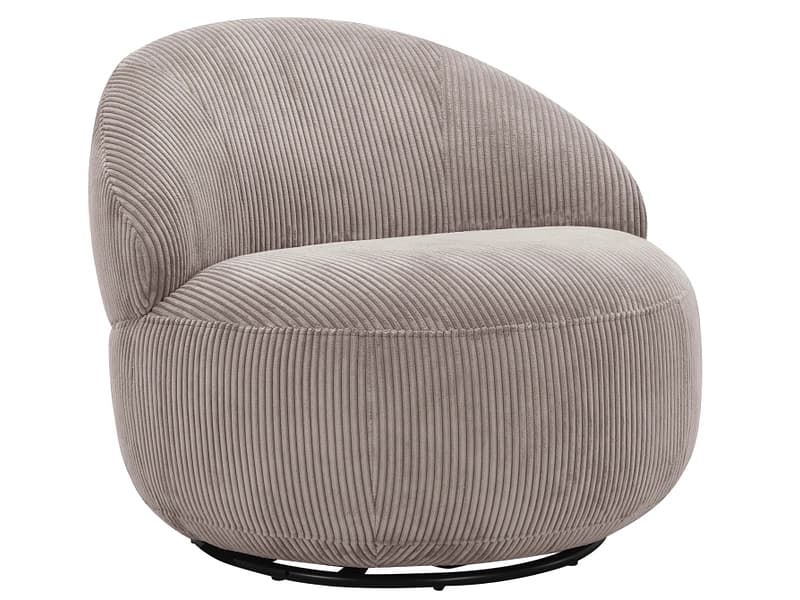 Sessel ROUND Cord-Stoff rosa