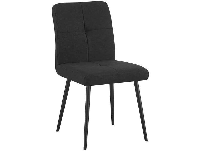Stuhl MOON Stoff schwarz