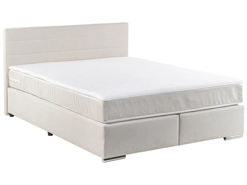 Boxspringbett SORCHA beige 140x200cm fest