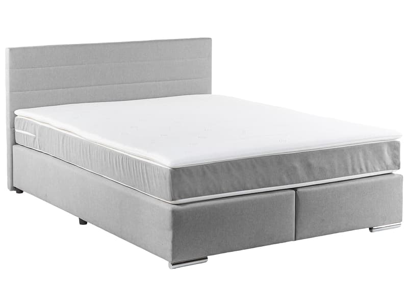 Boxspringbett SORCHA grau 180x200cm fest