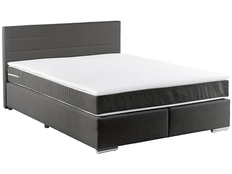Boxspringbett SORCHA schwarz 180x200cm fest