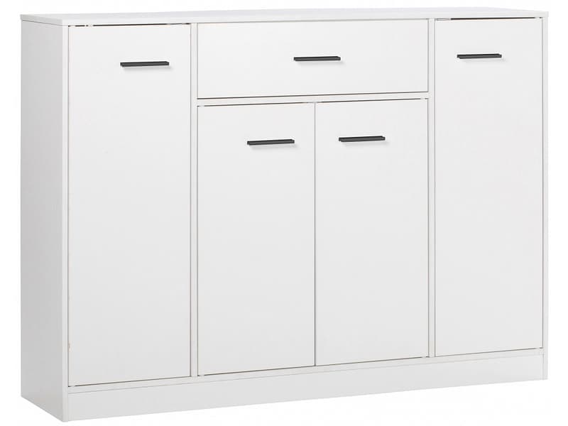 Kommode NEO 4 Türen 1 Schublade 30x116x84cm weiss dekor