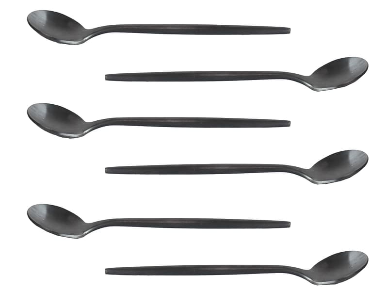 Löffel KIERAN 6-teilig schwarz