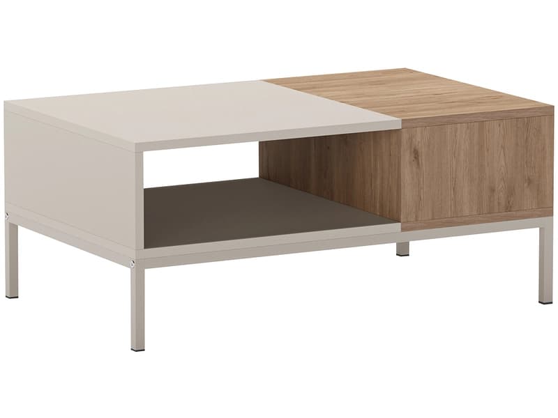 MARCKERIC Couchtish MALLORCA 56x90x40cm cremefarben
