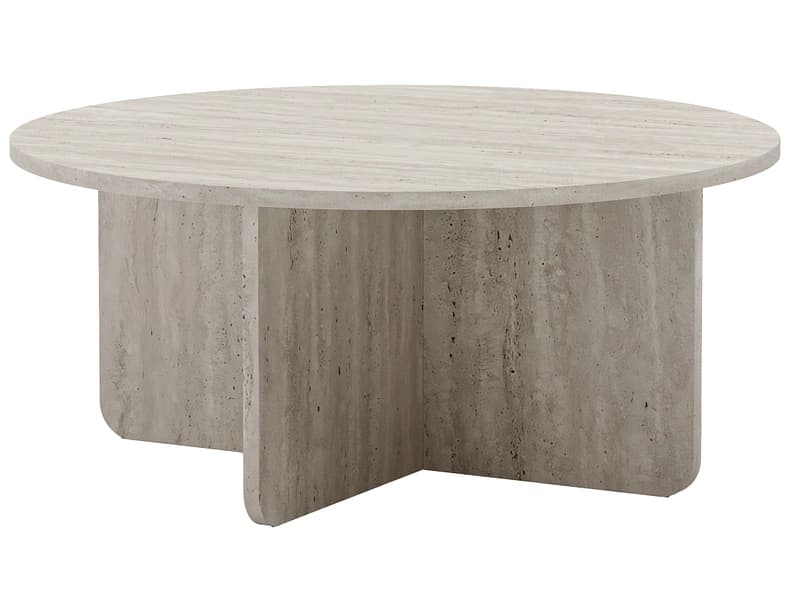MARCKERIC Couchtish RANDA 80x80x38cm kieselfarben