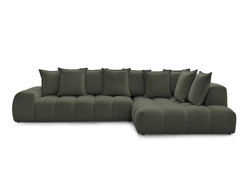 Ecksofa BOBOCHIC EVEREST Stoff chiniert grün