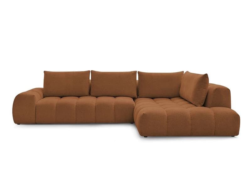 Ecksofa BOBOCHIC EVEREST Stoff chiniert orange