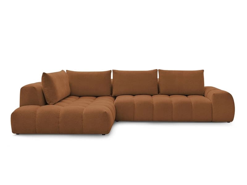Ecksofa BOBOCHIC EVEREST Stoff chiniert orange