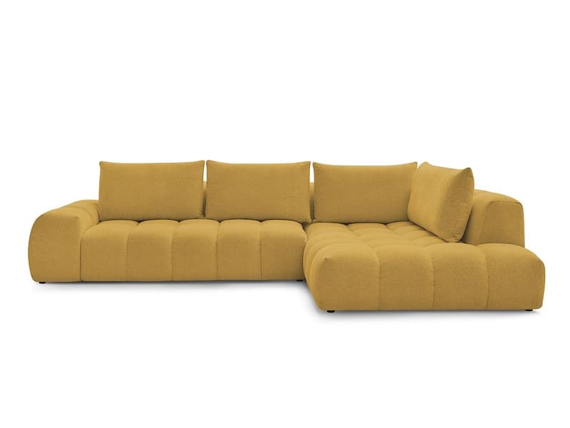 Ecksofa BOBOCHIC EVEREST Stoff chiniert gelb