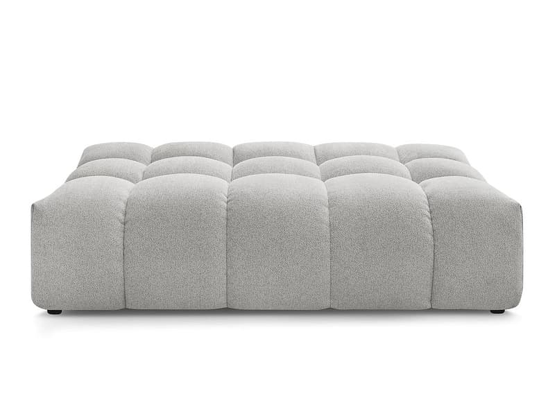 Hocker BOBOCHIC EVEREST 100x166x40cm stoff chiniert hellgrau