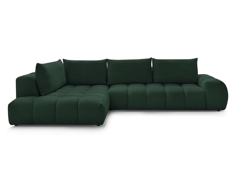 Ecksofa BOBOCHIC EVEREST Stoff mit Textur grün