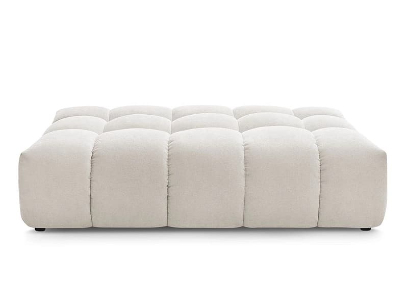 Hocker BOBOCHIC EVEREST 100x166x40cm stoff mit textur weiss