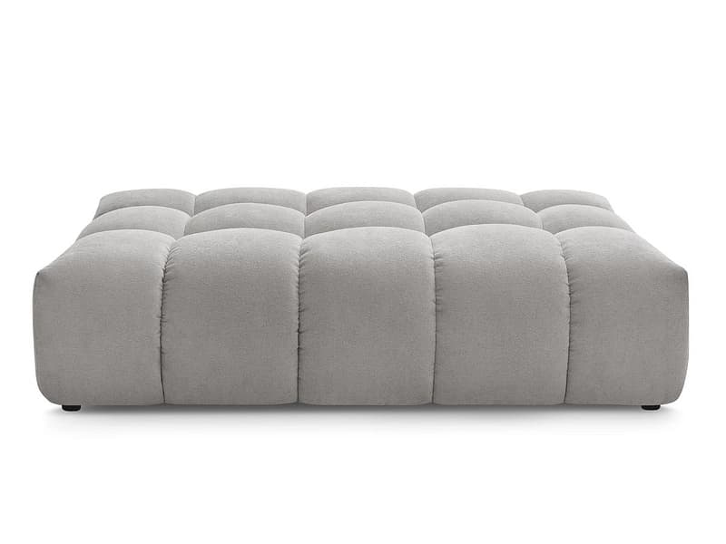 Hocker BOBOCHIC EVEREST 100x166x40cm stoff mit textur hellgrau