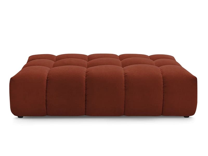Hocker BOBOCHIC EVEREST 100x166x40cm stoff mit textur orange
