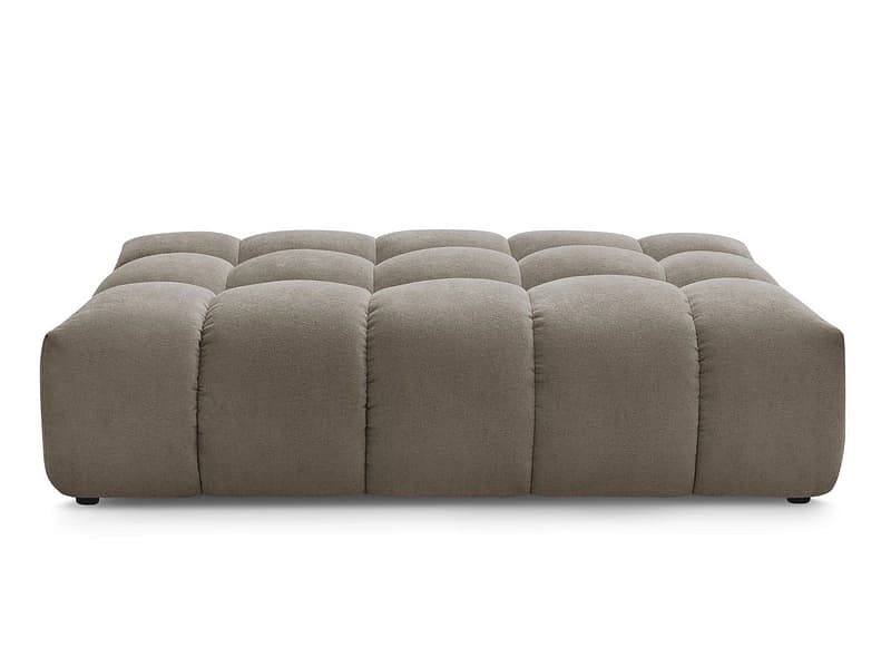 Hocker BOBOCHIC EVEREST 100x166x40cm stoff mit textur taupe