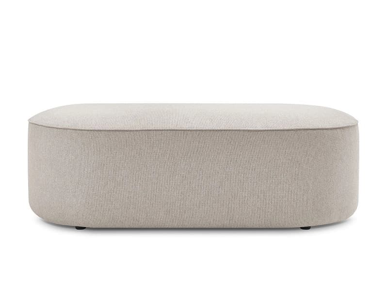 Hocker BOBOCHIC ROUSSEAU 70x140x45cm stoff chiniert beige